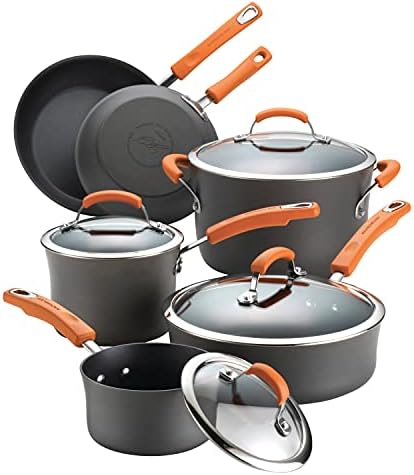 Brights Hard-Anodized Aluminum Nonstick Cookware Set Essential for Cooking