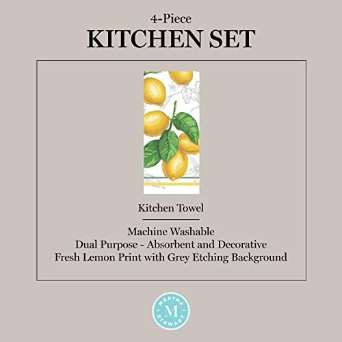 Martha Stewart Lots of Lemons 4-Piece Kitchen Set