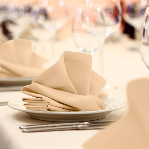 100 Polyester Durable Cloth Napkins 17x17