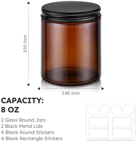 High-Quality Glass Candle Jars