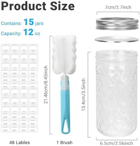 DHSBTLS Airmont Mason Jars Set