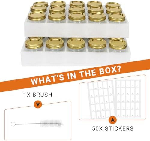Betrome 8 oz Mason Jars Set Eco-Friendly Storage Solution