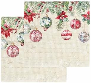 Christmas Dish Towels Set Waffle Weave