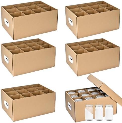 Mason Jar Storage Boxes 6 Pc
