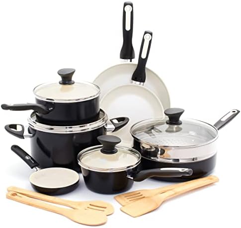 GreenPan Rio 16-Piece Cookware SetNonstick Durable and Safe for Home Kitchen