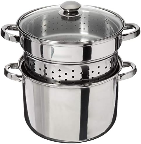 EXCELSTEEL 8 Quart 4 Piece Stainless Steel Cookware Set