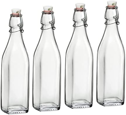 Bormioli Rocco Glass Swing Top Set 4x