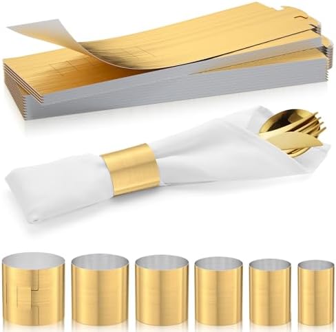 ChilStikUni Reusable Polymer Napkin Bands Set of 50