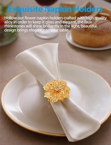 Breathtaking Rhinestone Napkin Rings