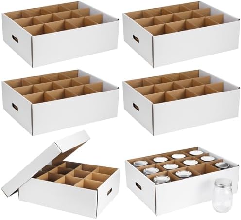 6-Piece Stackable Mason Jar Storage Box