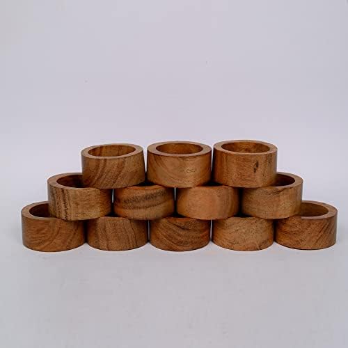 Elegant Acacia Napkin Rings