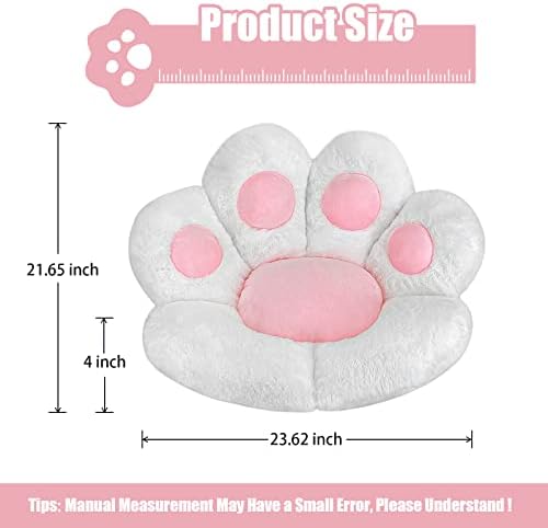 Kawaii Cat Paw Gaming Chair Cushion for Home Gaming and Office Use