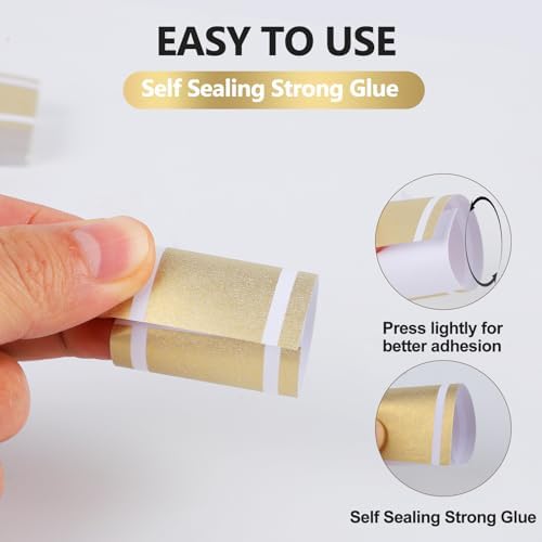 Germiwipe 200PCS Matte Gold Silverware Napkin Rings