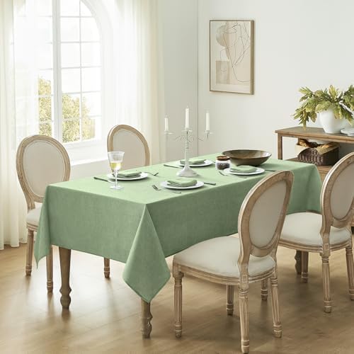 Sage Green burlap tablecloth waterproof for any setting