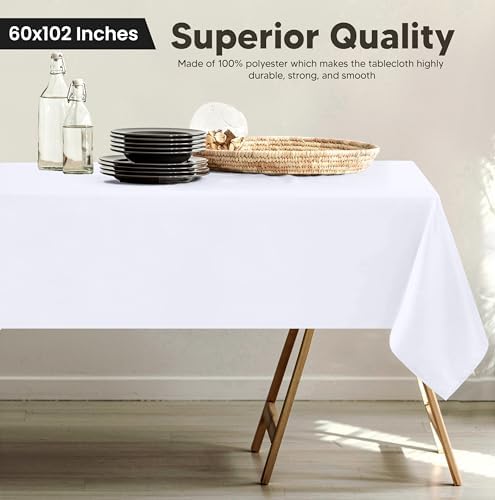 Utopia Kitchen 2-Pack Tablecloth 60x102 - Washable Durable for Dining