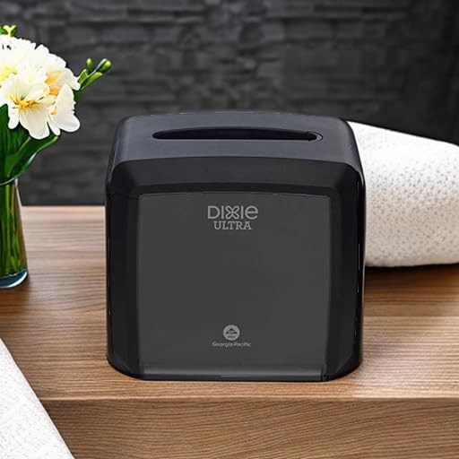 Durable Tabletop Napkin Dispenser by Georgia-Pacific Black