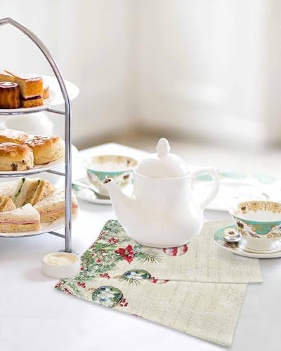 Christmas Dish Towels Set Waffle Weave