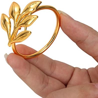 KPOSIYA Metal Napkin Rings Set