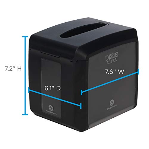 Durable Tabletop Napkin Dispenser by Georgia-Pacific Black