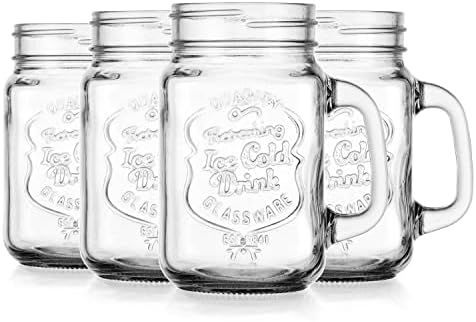 Glavers Mason Drinking Jars Set of 4