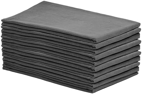 Premium 10-Pack of Organic Gray Tea Towels