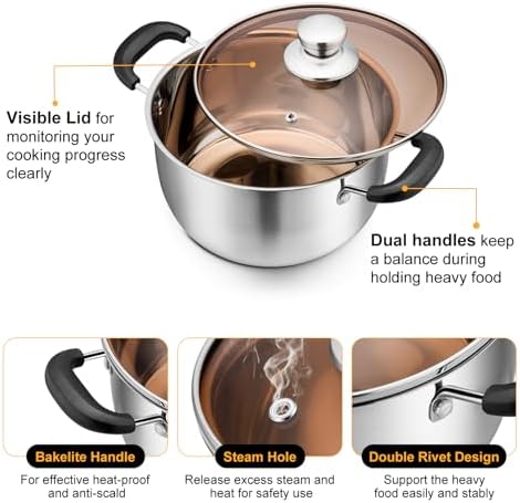 PP Chef 4 Qt Stockpot with Lid