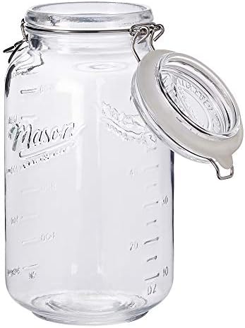 Large Airtight Glass Clamp Jar
