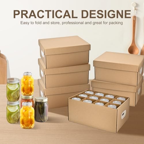 Mason Jar Storage Boxes 6 Pc