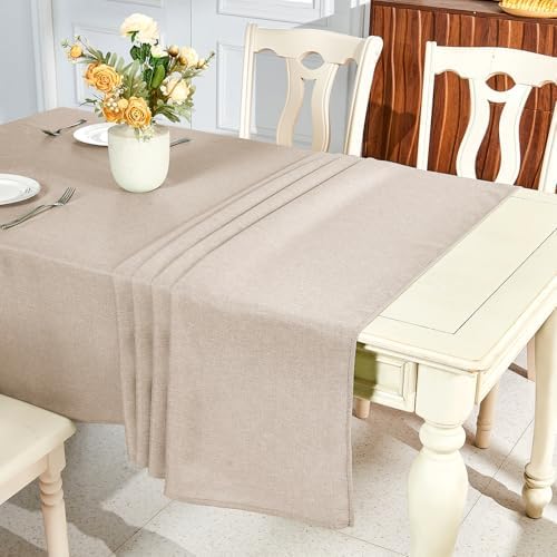 Elegant Khaki Tablecloth for Rectangle Tables