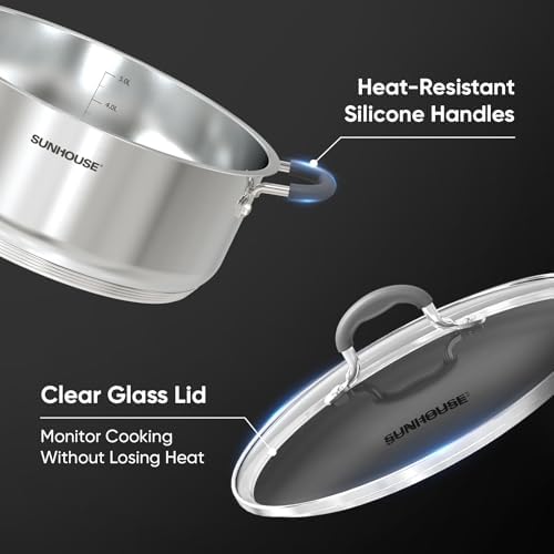 Sunhouse 55 Quarts Steamer Pot - Effortless Cooking for Healthy Meals
