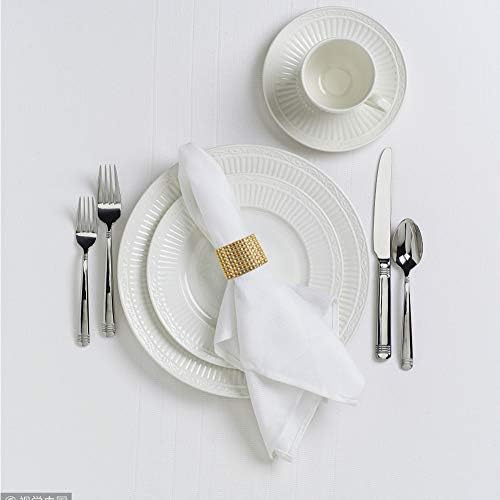 100-Piece Gold Napkin Rings Elegantly Durable for Any Occasion