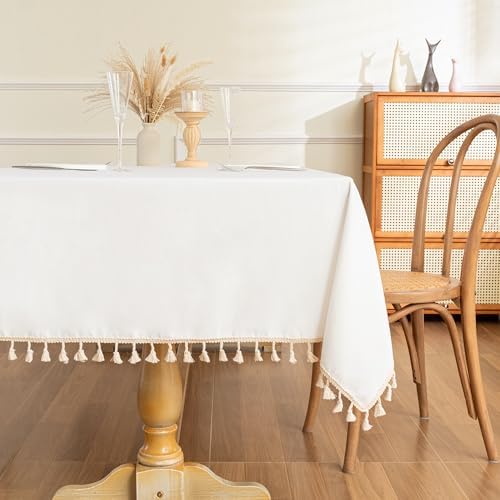 MYSKY HOME White rectangular tablecloth