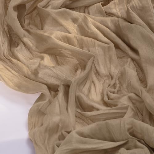 Socomi nude brown Easter cheesecloth table runner