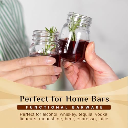 Mini Mason Jars with Chalkboard Labels Lids 12 Pack