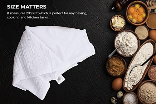 High-Quality 28x28 Cotton Flour Sacks for Durable Kitchen Use