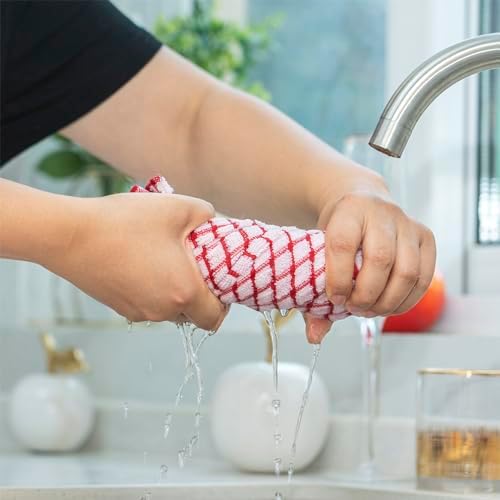 100 Cotton Kitchen Dish Towels 16x25 6Pack