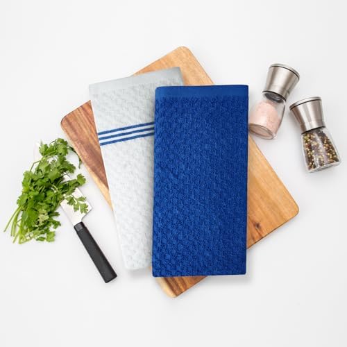 Premium 100 Cotton Kitchen Towels - Ultra Soft Absorbent 15x25 Inch Dish Towels