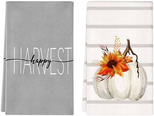 Pumpkin Party Kitchen Towels 18x26 inch Soft Durable