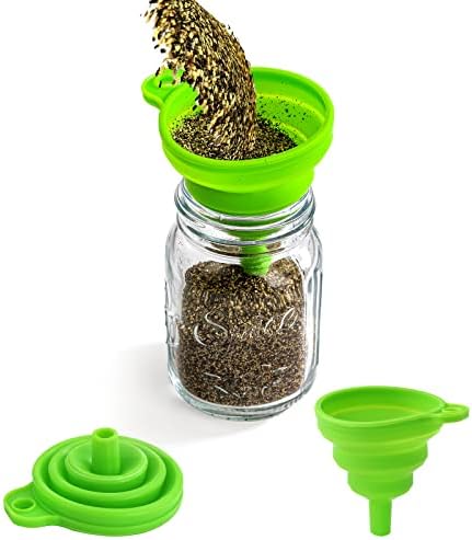 Coloch 30-Piece 4 Oz Glass Mason Spices Jars with Shaker Lids Labels