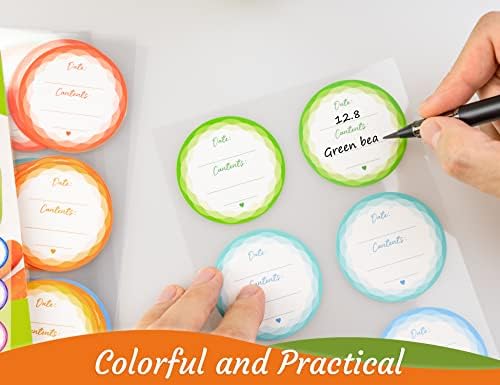 CHUBBIEE Removable Mason Jar Labels Set of 90
