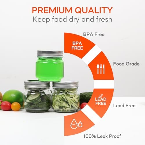 8 oz Mason Jars SetPerfect for Canning More