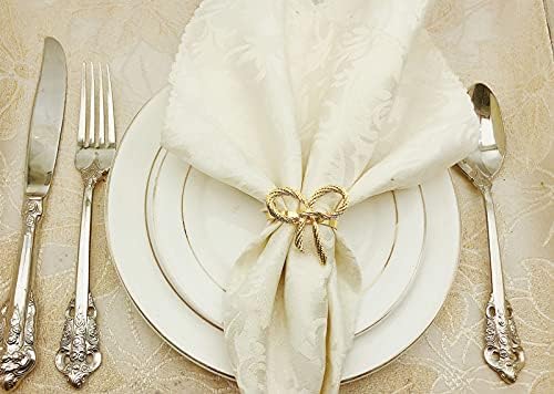 Capture Elegance with 6PC Gold Napkin Rings