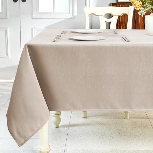 Elegant Khaki Tablecloth for Rectangle Tables
