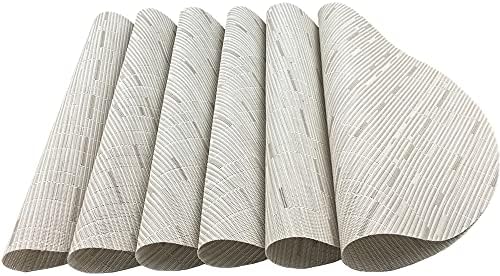 WAZAIGUR Round Placemats Set of 6