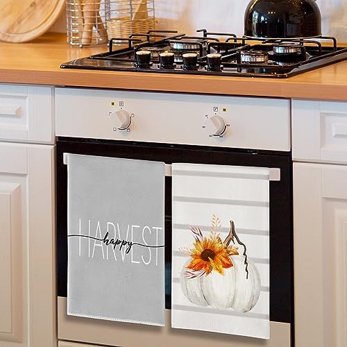Pumpkin Party Kitchen Towels 18x26 inch Soft Durable
