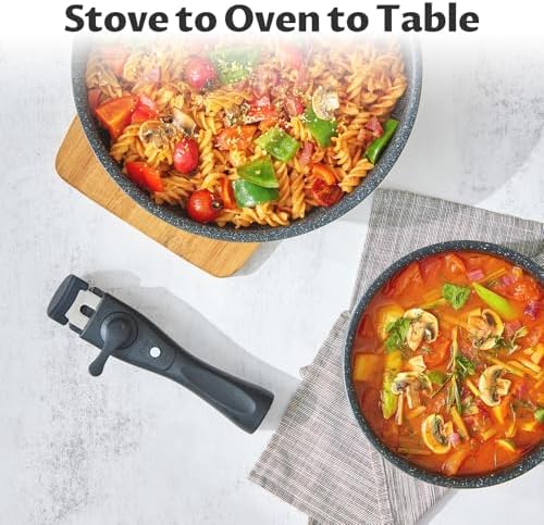 Sturdy Non-Stick Cookware Set for All Hobs
