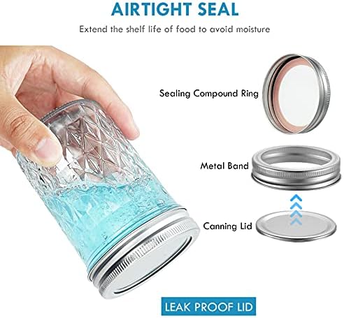 Premium 12-Pack Mason Jars