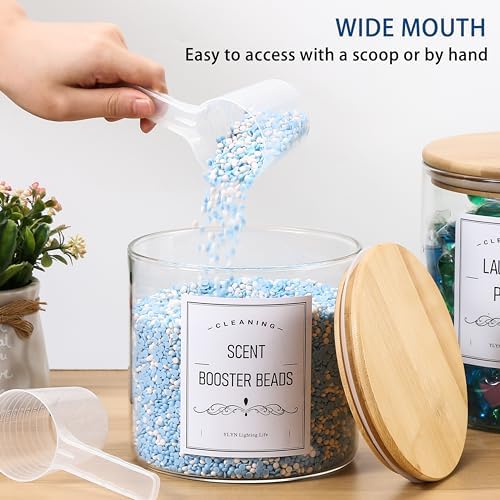 Premium Glass Laundry Jars from CYYKDA