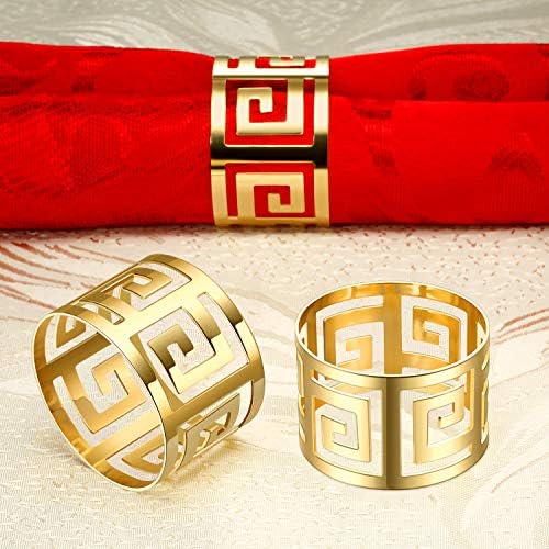 96-Piece Gold Napkin Rings Set