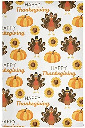 Perfect Thanksgiving Kitchen Set Soft Absorbent Turkey Sunflower Dish Towels